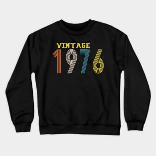 1976 vintage retro year Crewneck Sweatshirt